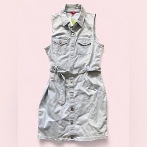 Guess Light Gray Backless Dress